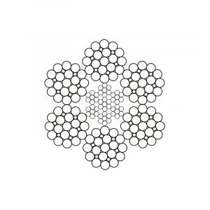 Câble acier 6X25