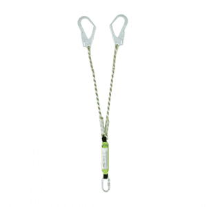 Longe double avec absorbeur d'énergie