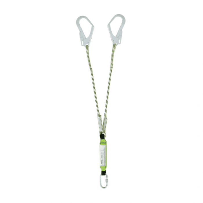 Longe double avec absorbeur d'énergie